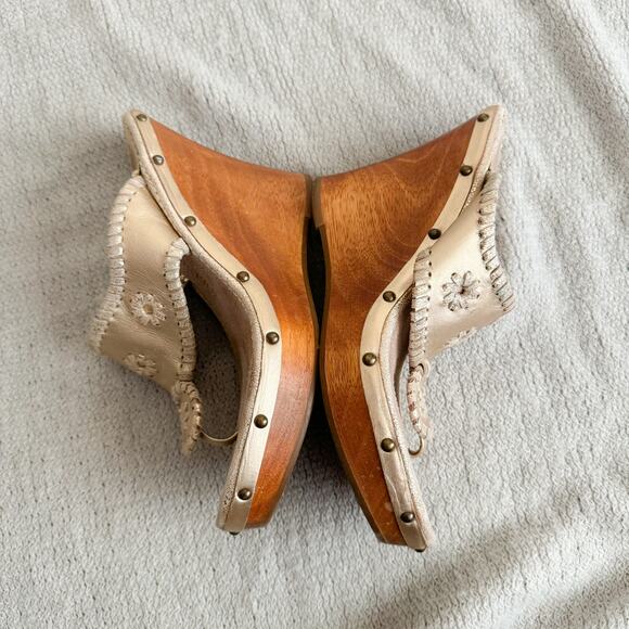 Jack Rogers Gold Marbella Wedge Sandal - 6.5 - Picture 4 of 7